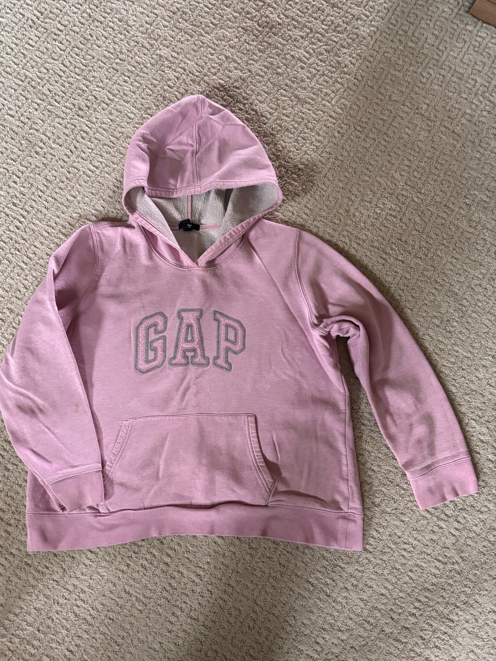 GAP Light Pink Hooded Logo Sweatshirt